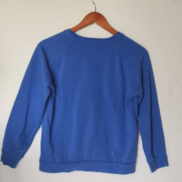 Mango‎ Kids Printed Cotton Sweatshirt Blue 11 12 - Picture 5 of 5